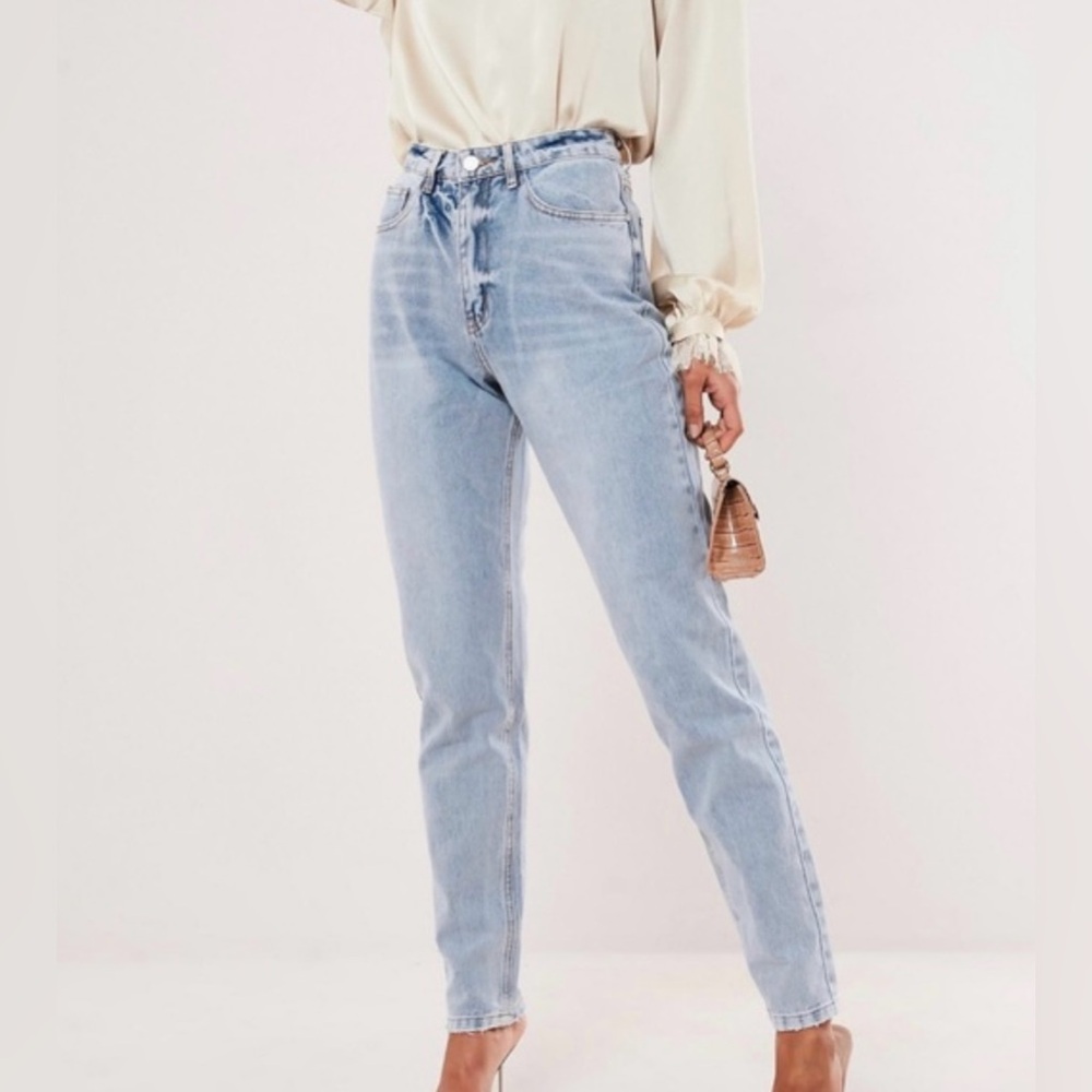 Missguided Denim Tall Riot Highwaisted Mom Jeans NWT size 4